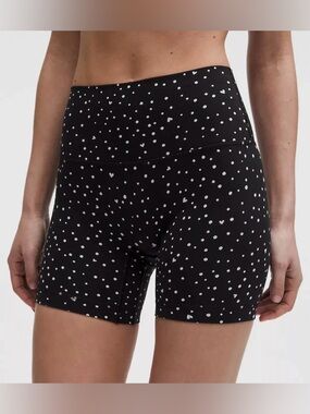 Lululemon Align No Line HR Short 4" Scatter Dot Black Size 6 NWT